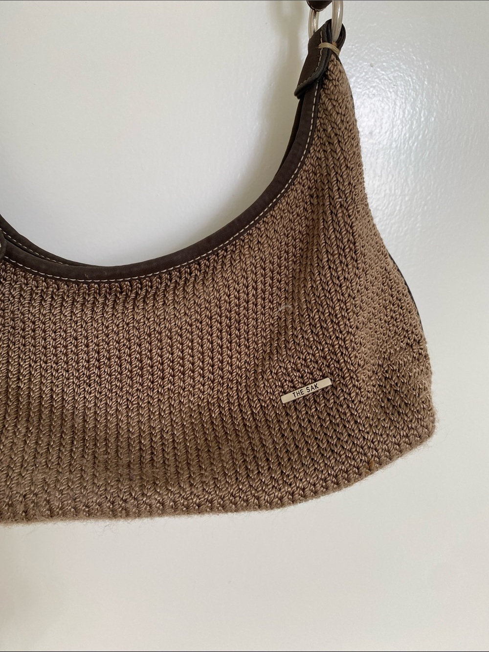 The Sak  Brown Knit Hobo Shoulder Bag - Picture 7 of 8